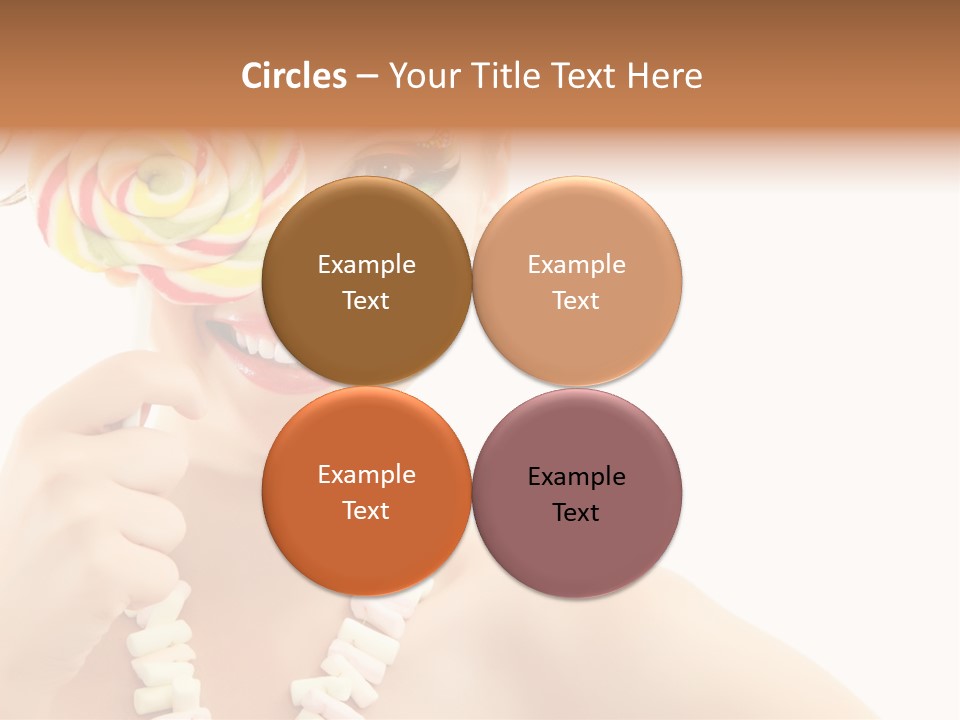 Preetty Young Happy PowerPoint Template