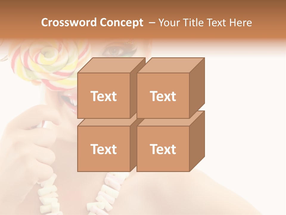 Preetty Young Happy PowerPoint Template