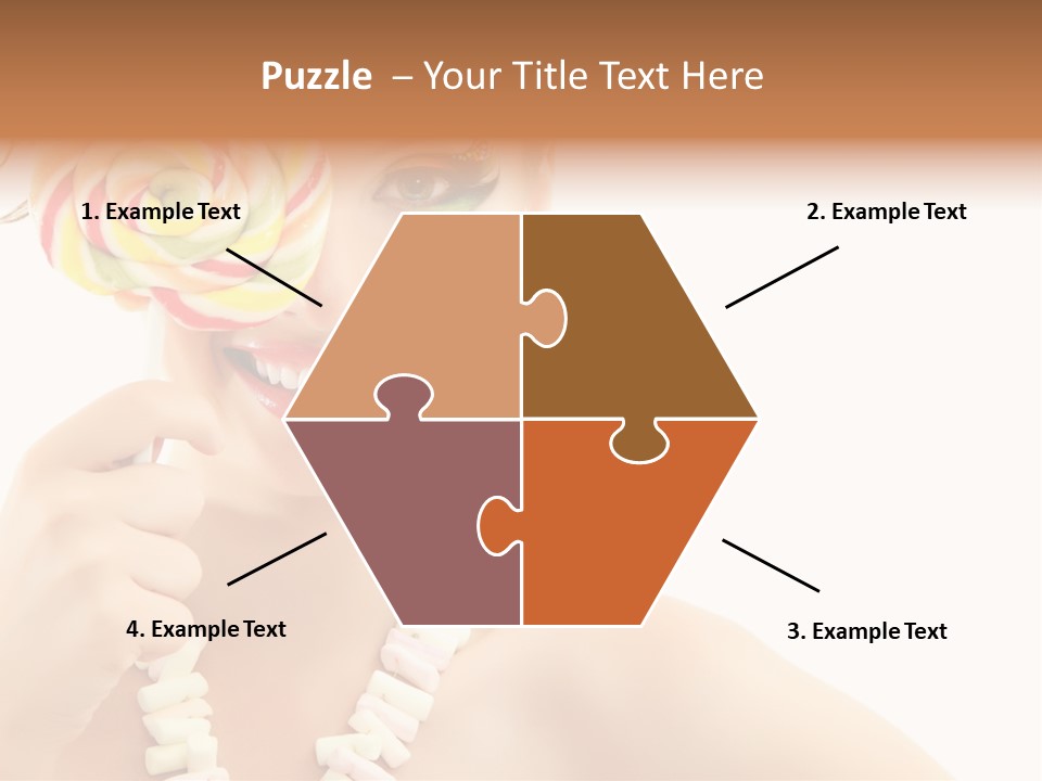 Preetty Young Happy PowerPoint Template