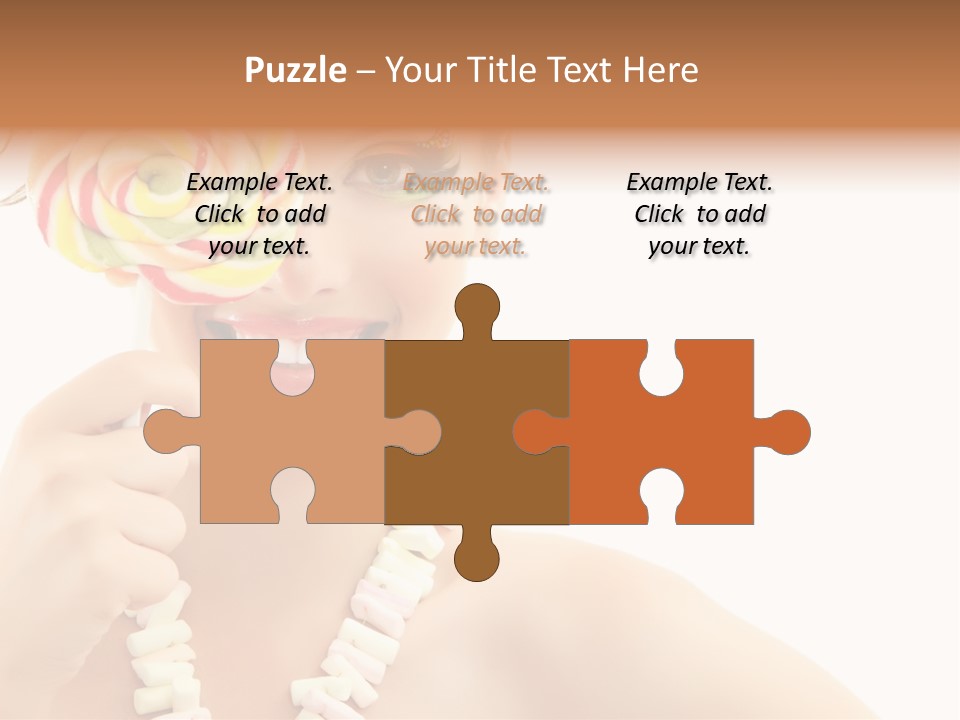 Preetty Young Happy PowerPoint Template