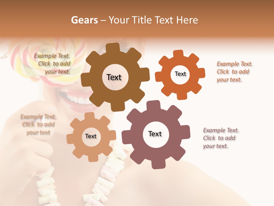 Preetty Young Happy PowerPoint Template