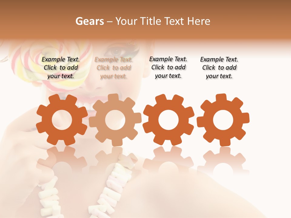 Preetty Young Happy PowerPoint Template