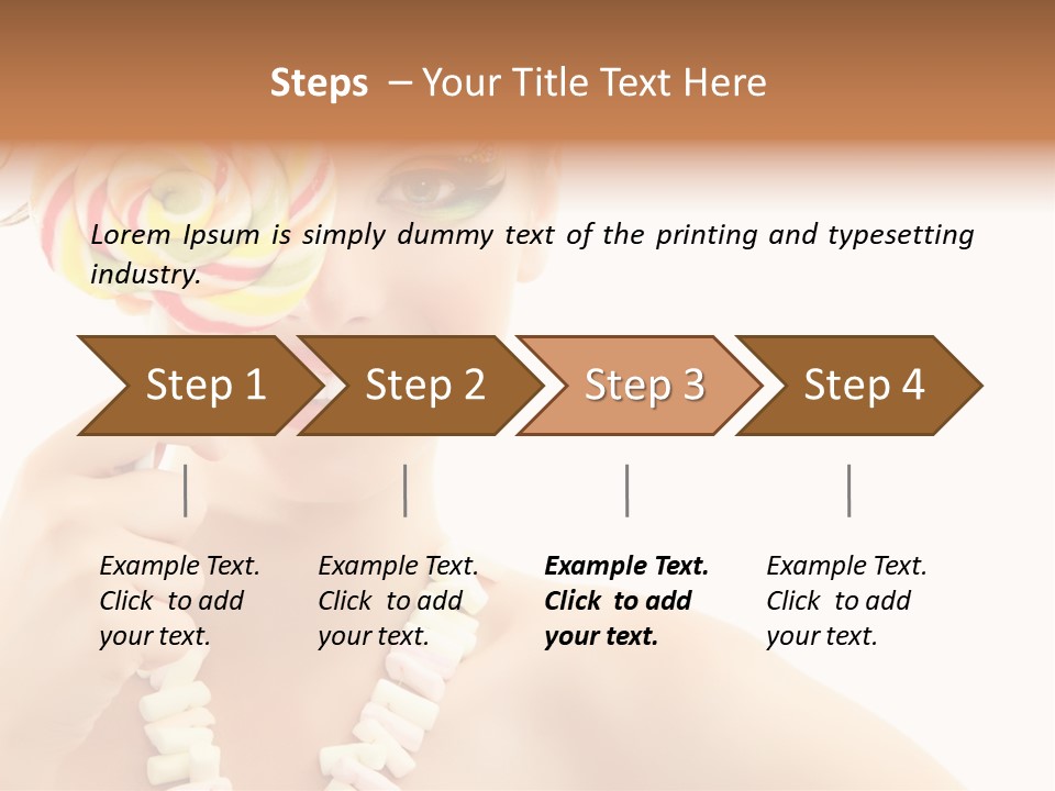 Preetty Young Happy PowerPoint Template