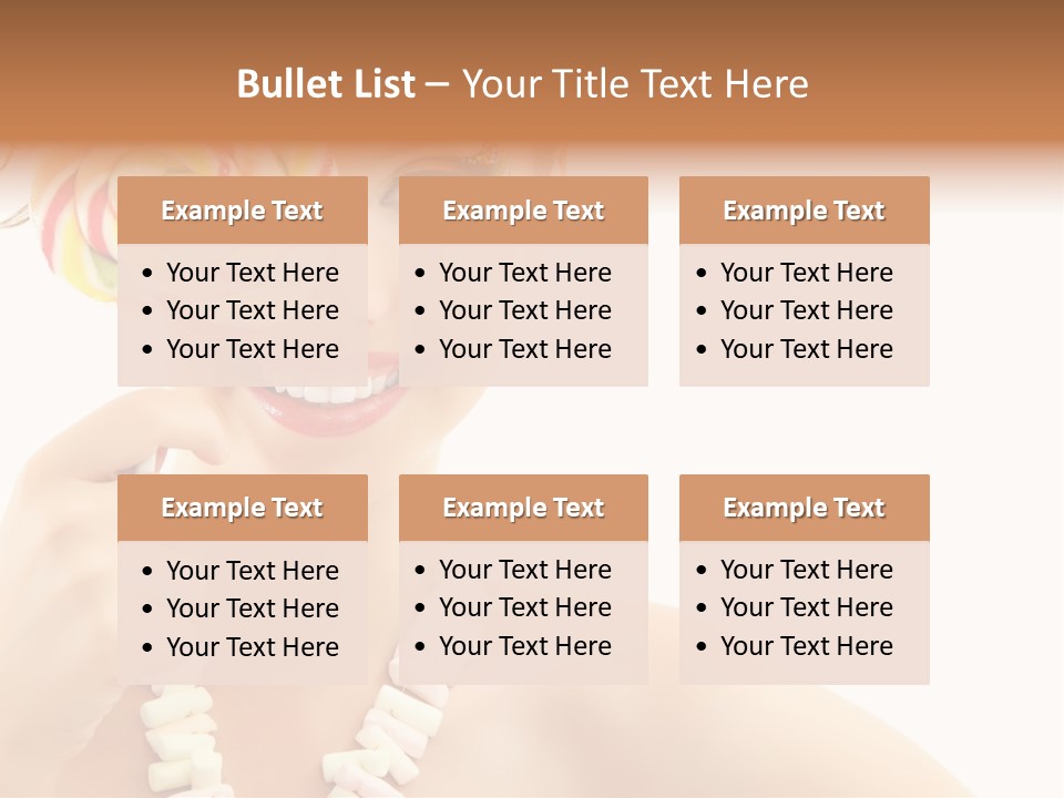 Preetty Young Happy PowerPoint Template