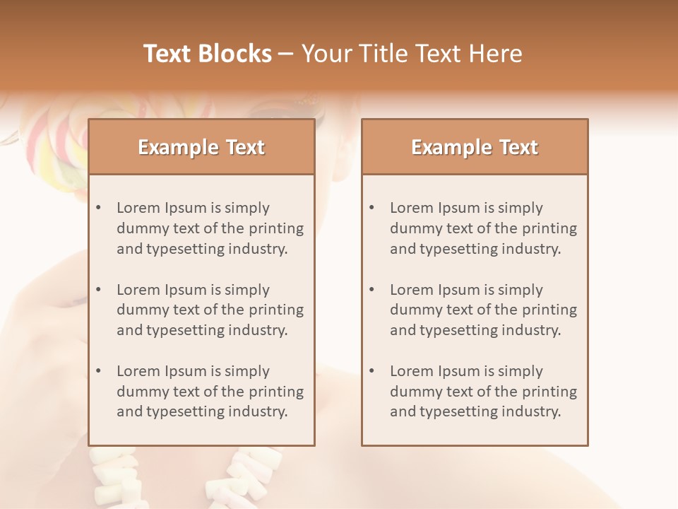 Preetty Young Happy PowerPoint Template