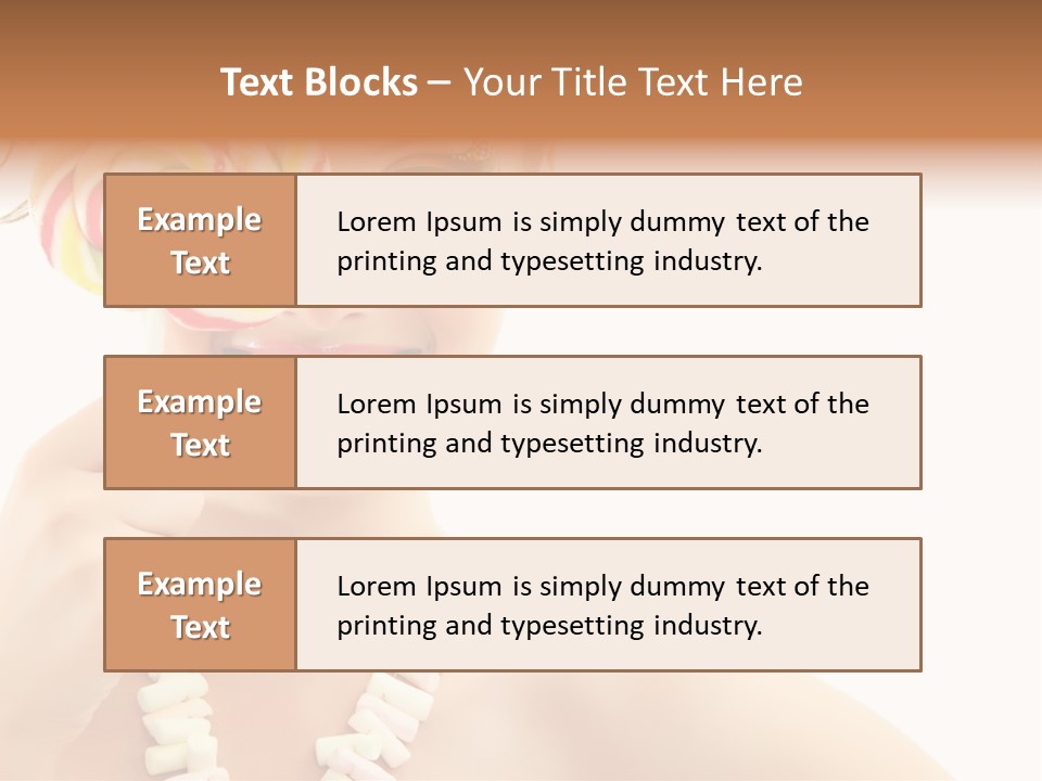 Preetty Young Happy PowerPoint Template