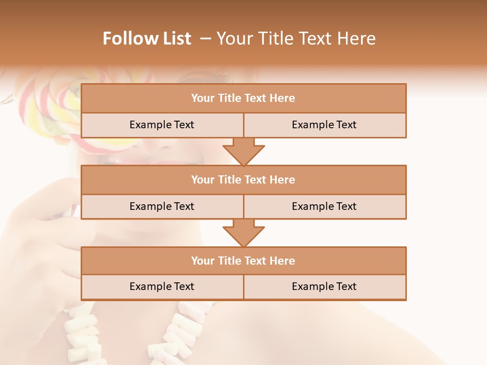 Preetty Young Happy PowerPoint Template