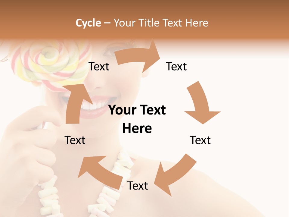 Preetty Young Happy PowerPoint Template