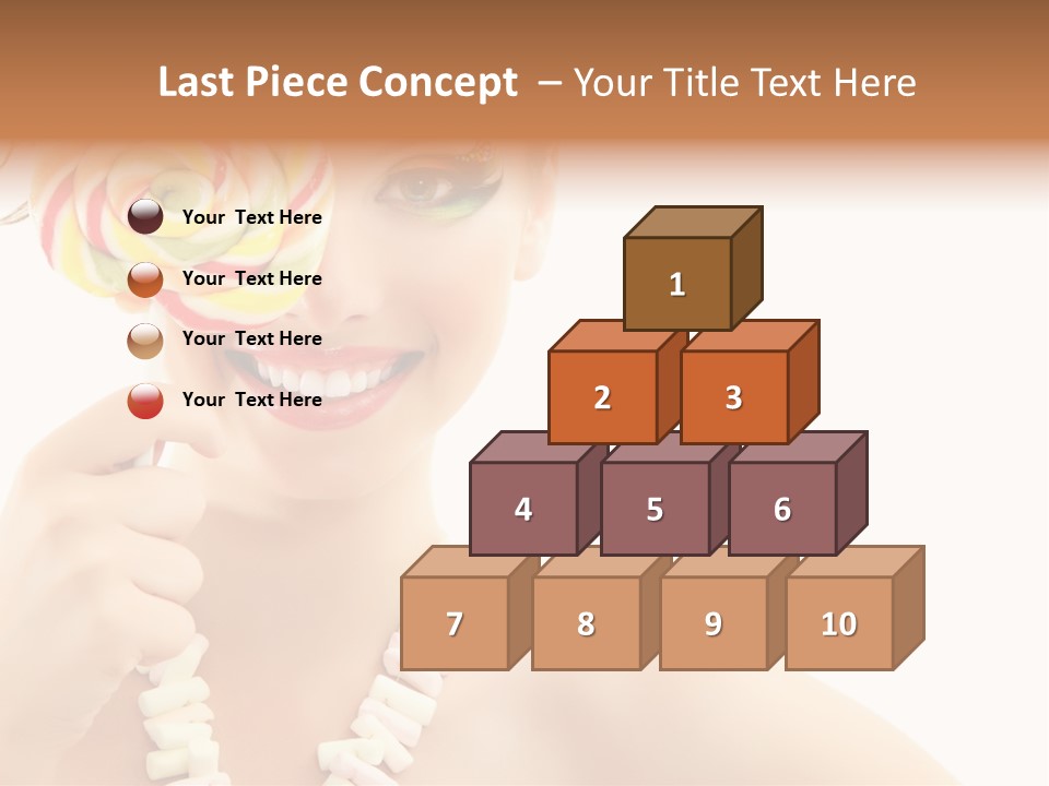 Preetty Young Happy PowerPoint Template