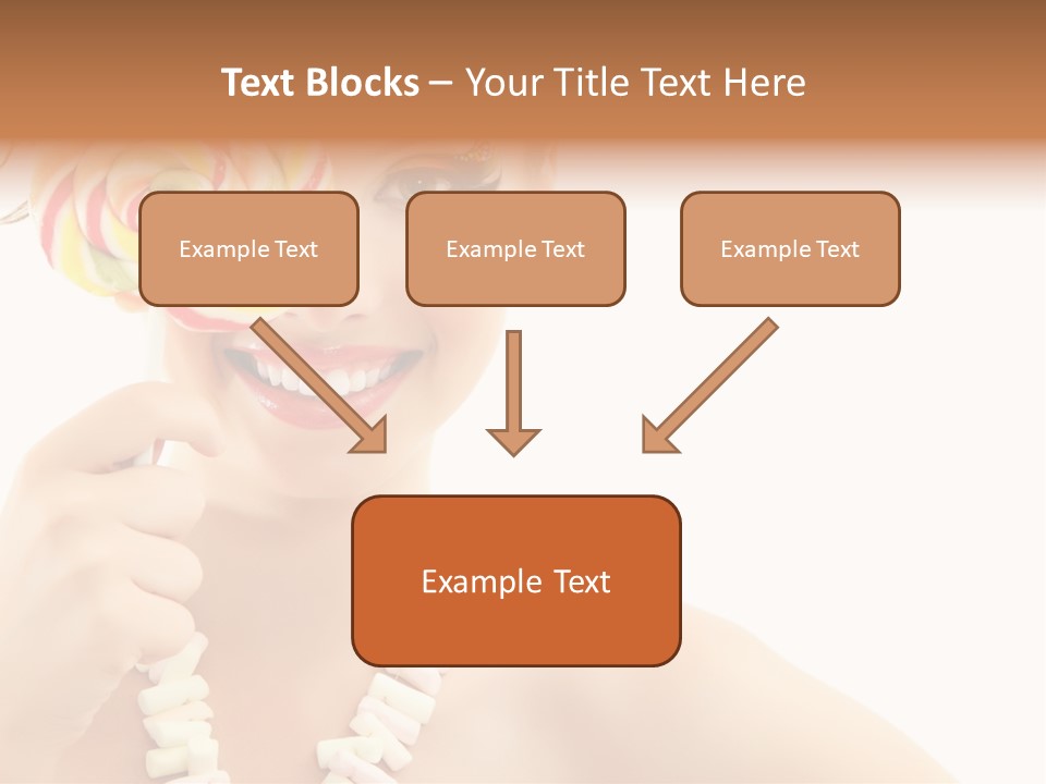 Preetty Young Happy PowerPoint Template