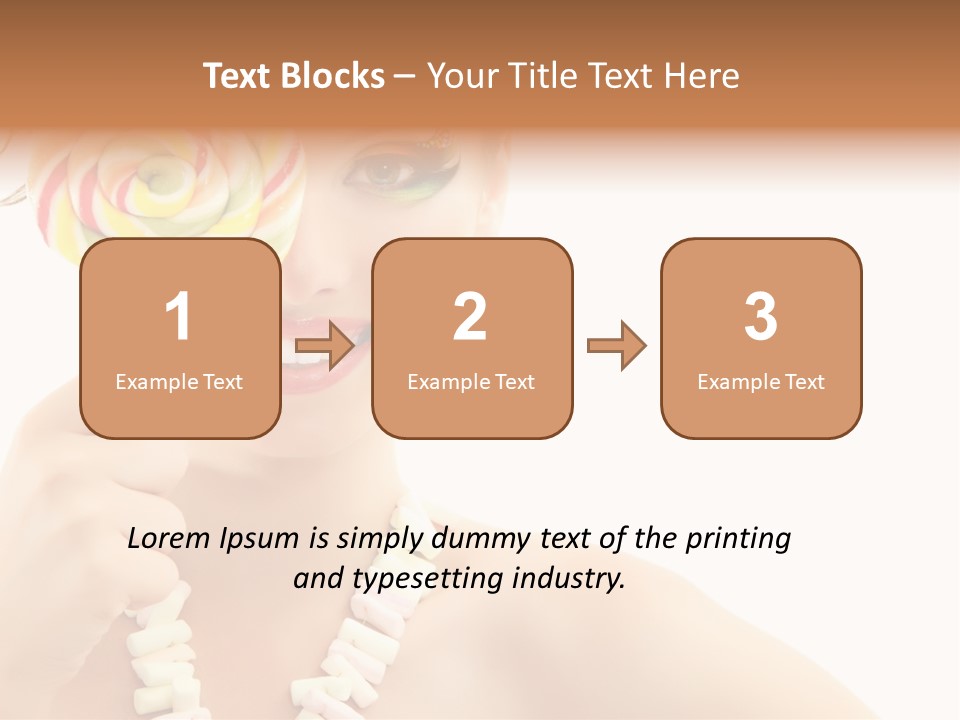 Preetty Young Happy PowerPoint Template
