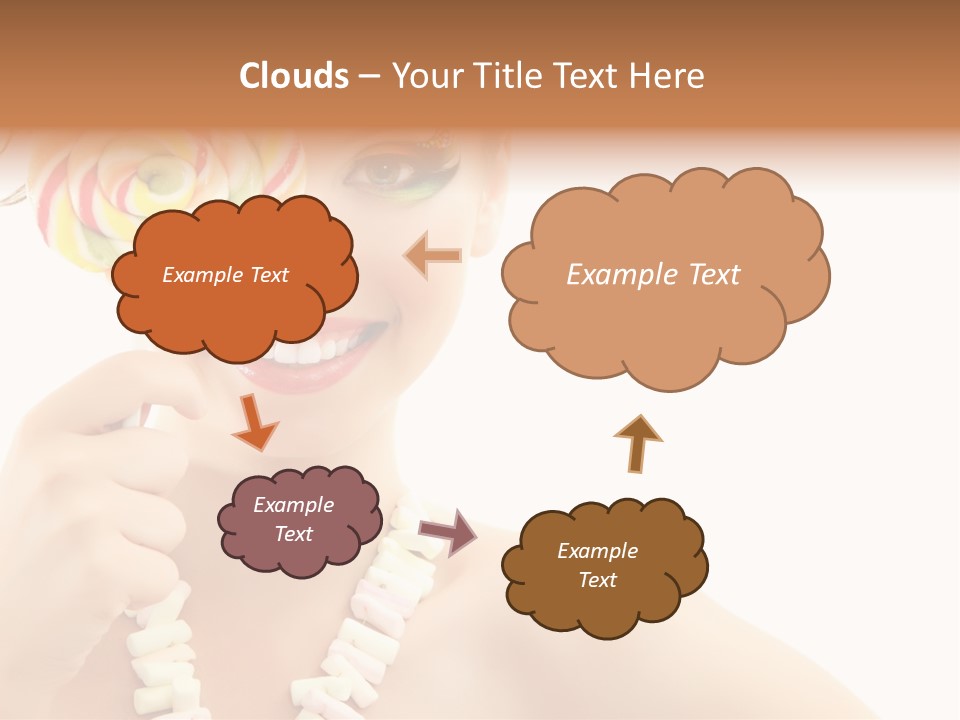 Preetty Young Happy PowerPoint Template