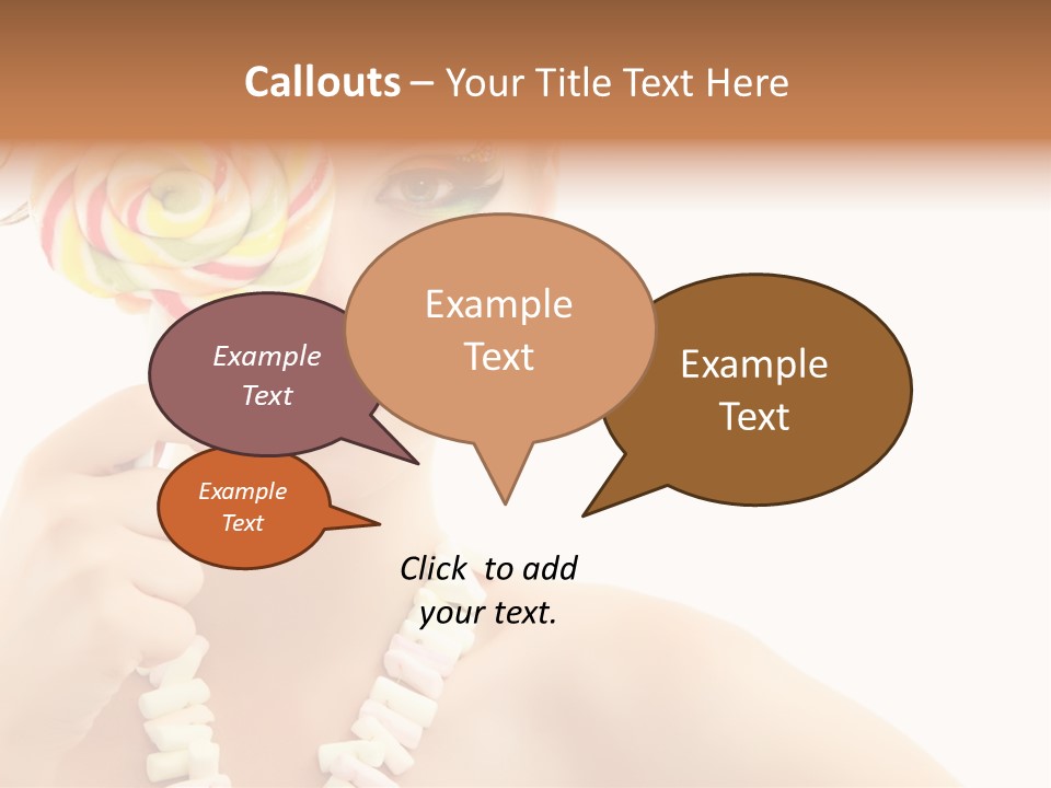 Preetty Young Happy PowerPoint Template