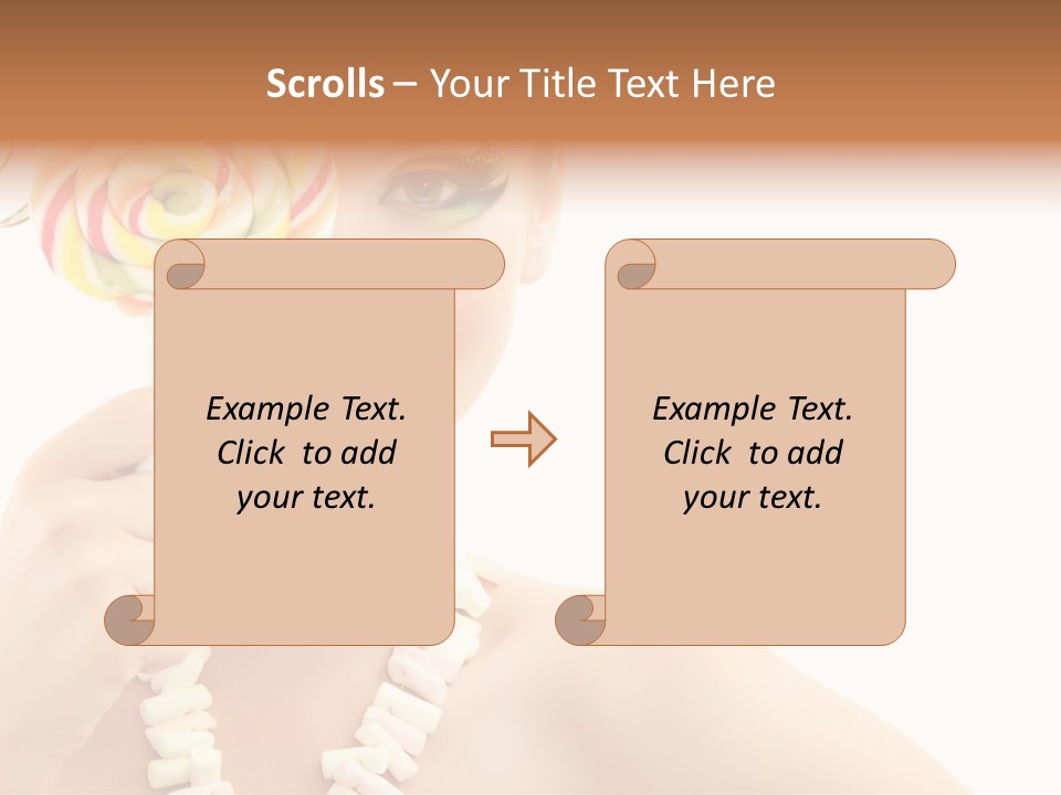 Preetty Young Happy PowerPoint Template