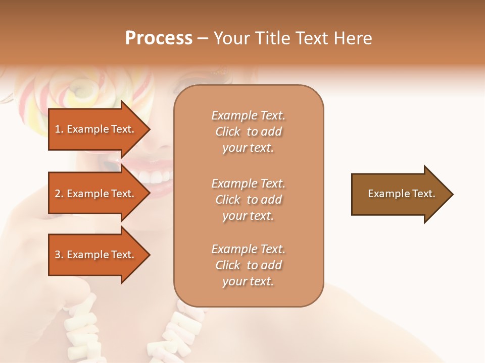 Preetty Young Happy PowerPoint Template