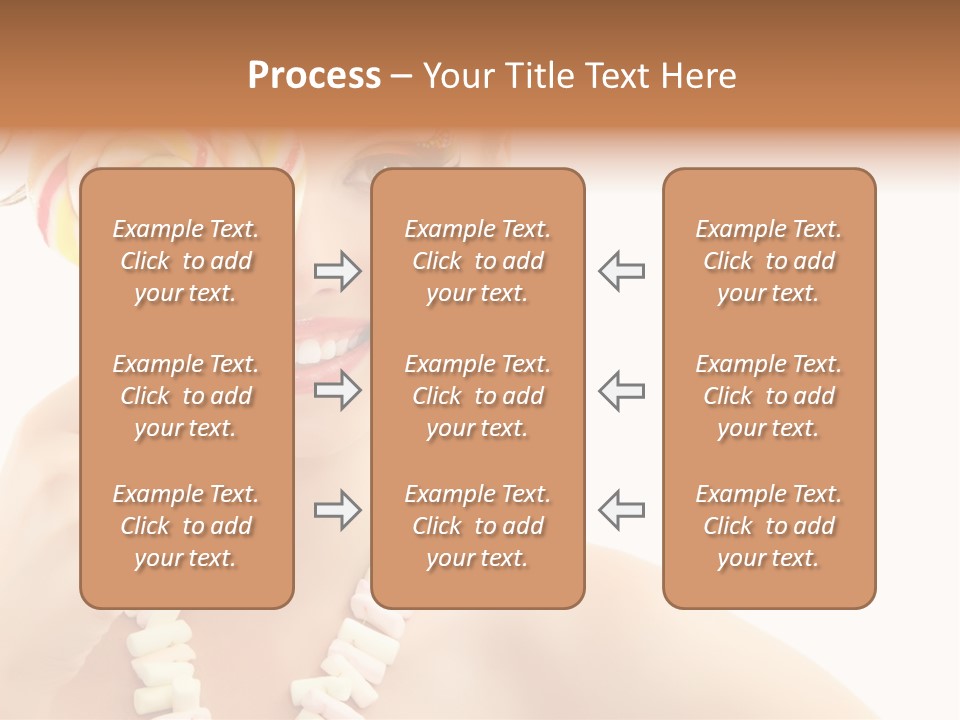 Preetty Young Happy PowerPoint Template