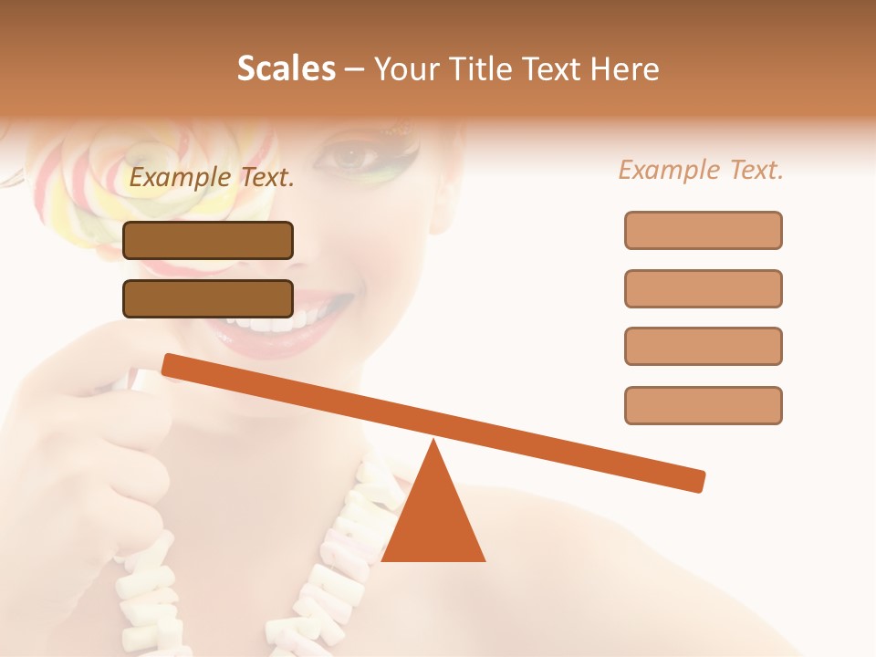 Preetty Young Happy PowerPoint Template