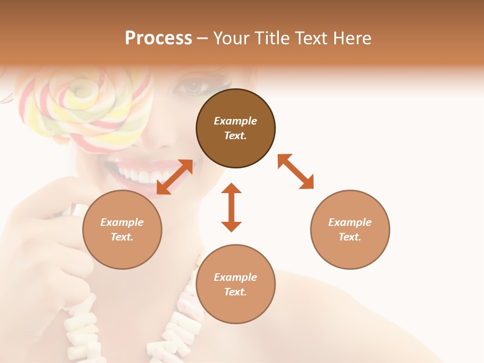 Preetty Young Happy PowerPoint Template