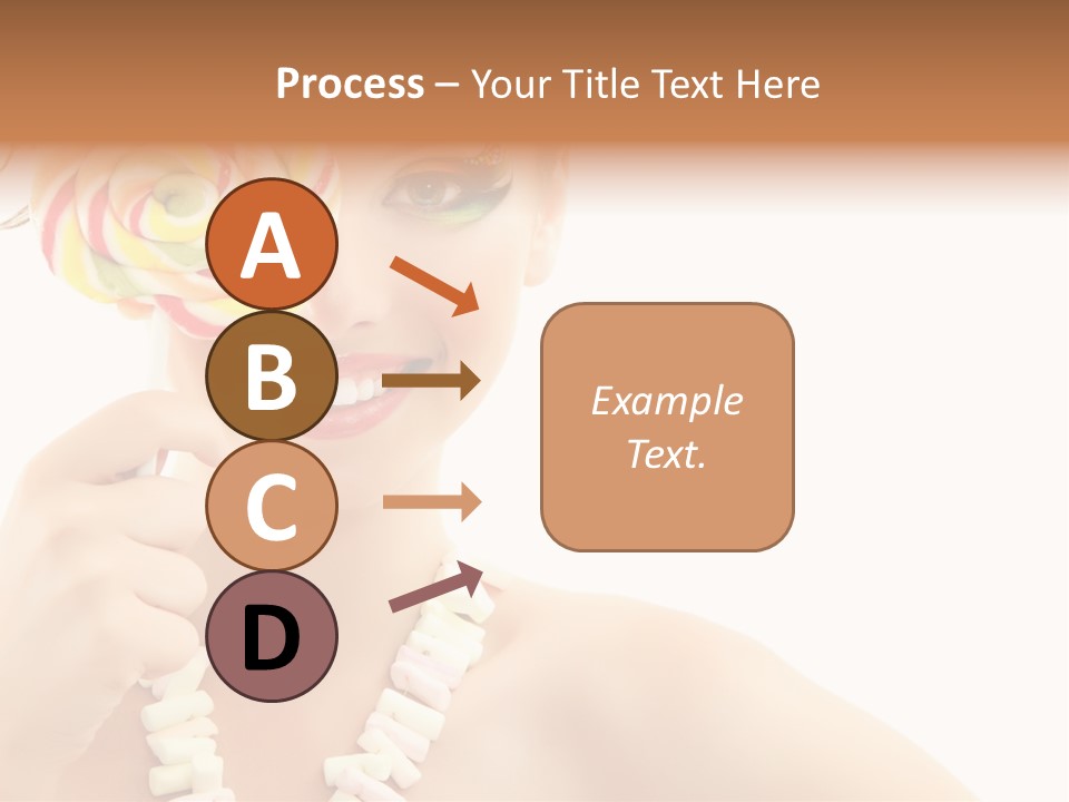 Preetty Young Happy PowerPoint Template