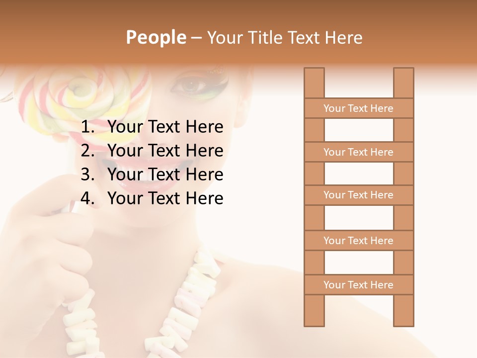 Preetty Young Happy PowerPoint Template