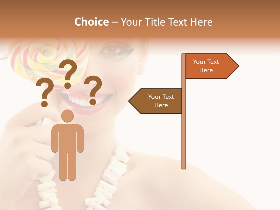 Preetty Young Happy PowerPoint Template