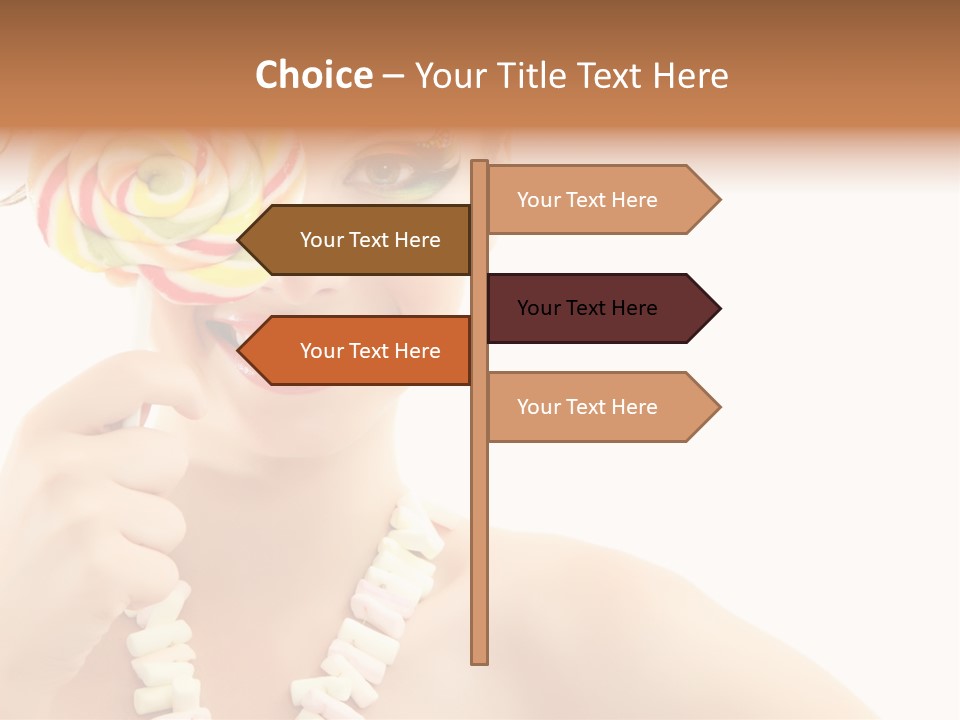 Preetty Young Happy PowerPoint Template