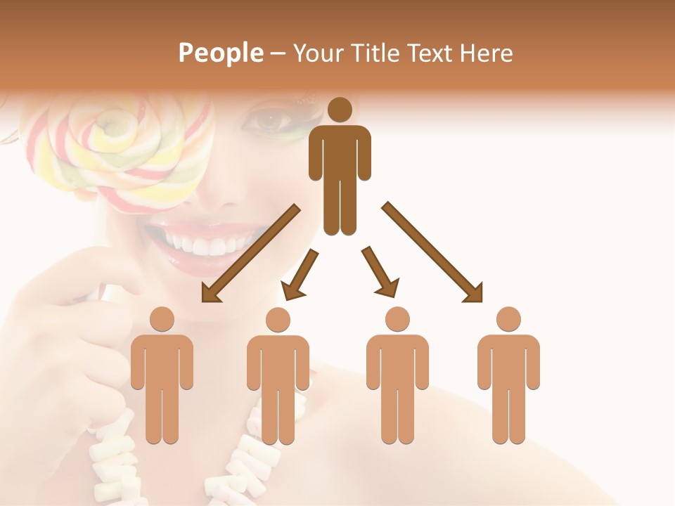 Preetty Young Happy PowerPoint Template