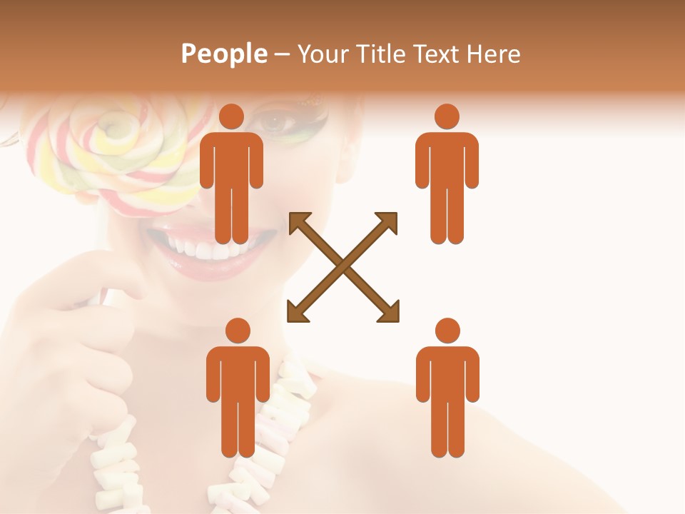 Preetty Young Happy PowerPoint Template