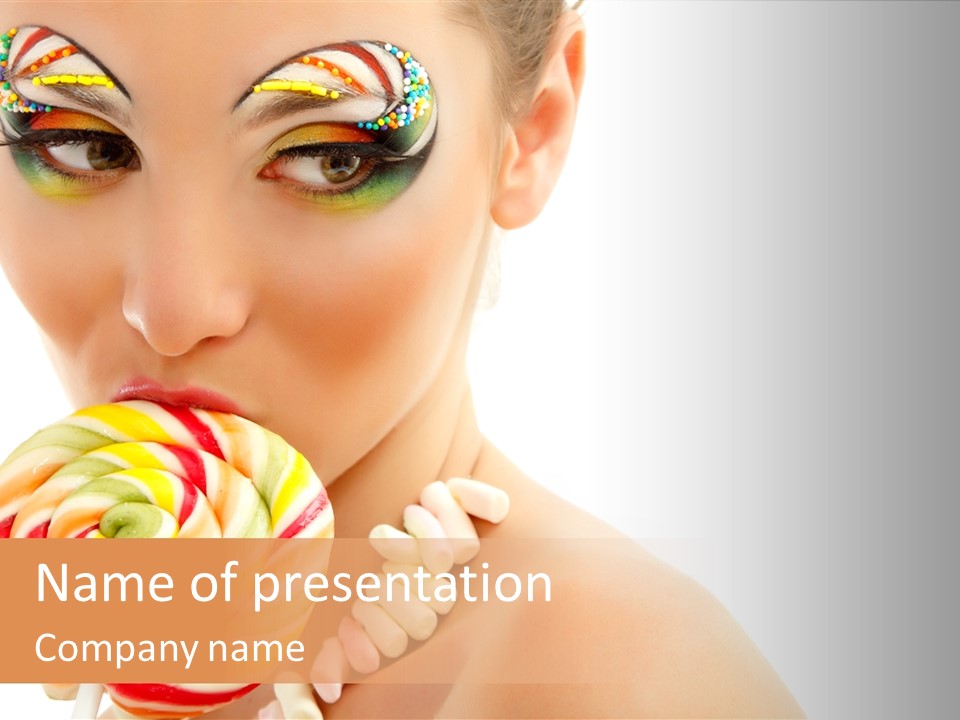 Pretty Colorful Laugh PowerPoint Template