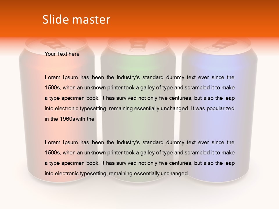Tin Alcohol Metallic PowerPoint Template