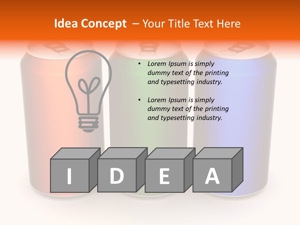 Tin Alcohol Metallic PowerPoint Template