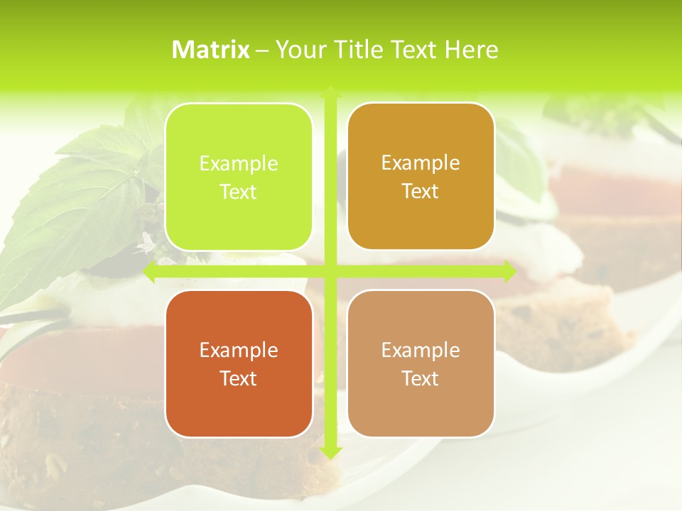 Fast Food Canap Appetizers PowerPoint Template