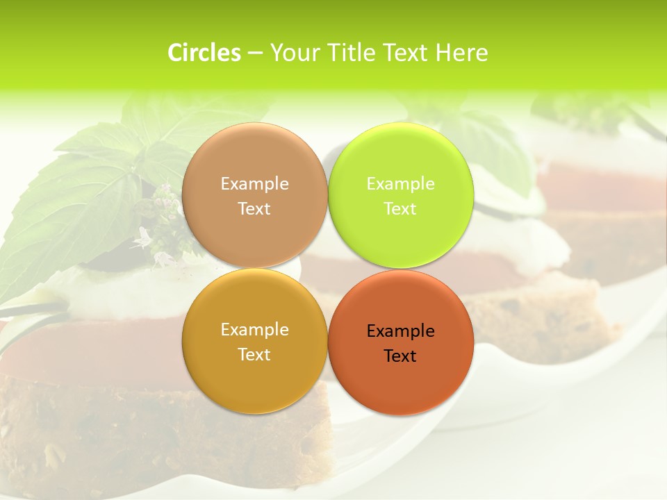 Fast Food Canap Appetizers PowerPoint Template
