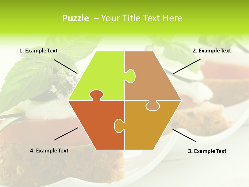 Fast Food Canap Appetizers PowerPoint Template