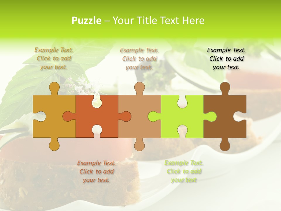 Fast Food Canap Appetizers PowerPoint Template