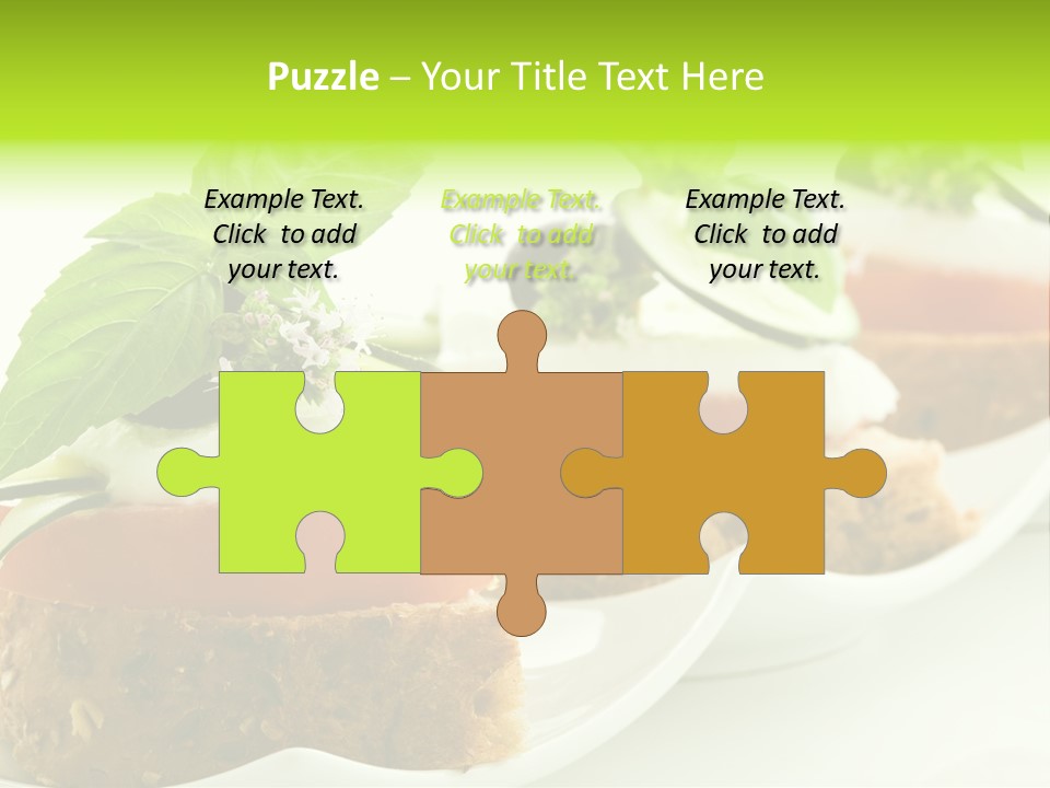 Fast Food Canap Appetizers PowerPoint Template