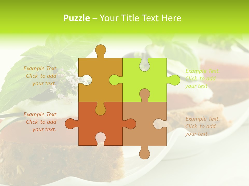 Fast Food Canap Appetizers PowerPoint Template