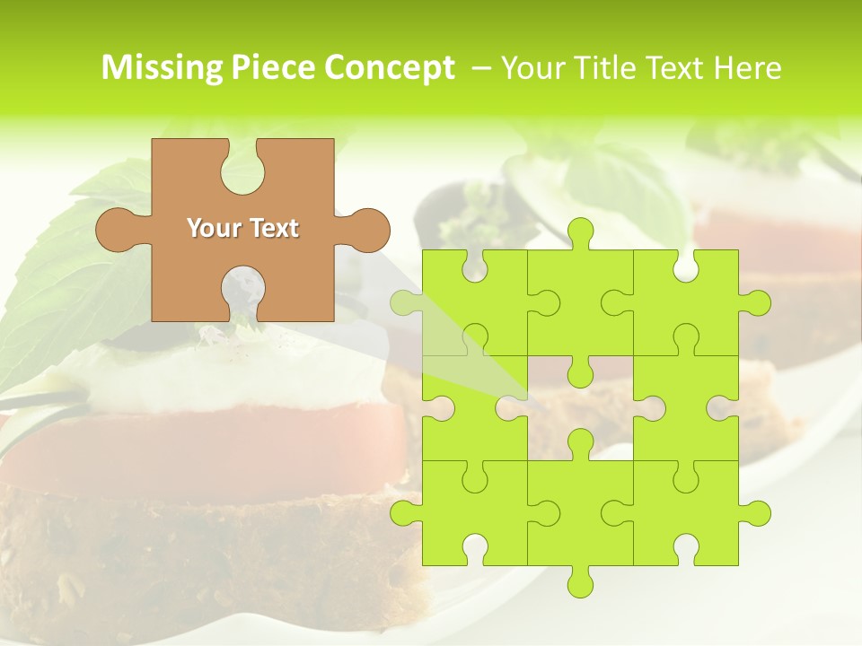 Fast Food Canap Appetizers PowerPoint Template