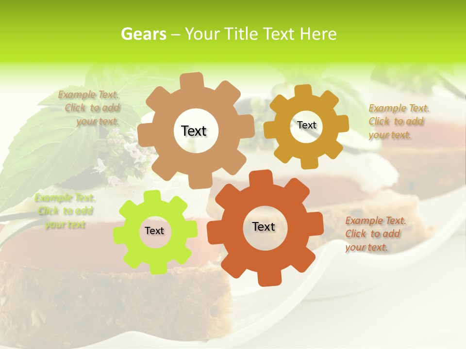 Fast Food Canap Appetizers PowerPoint Template