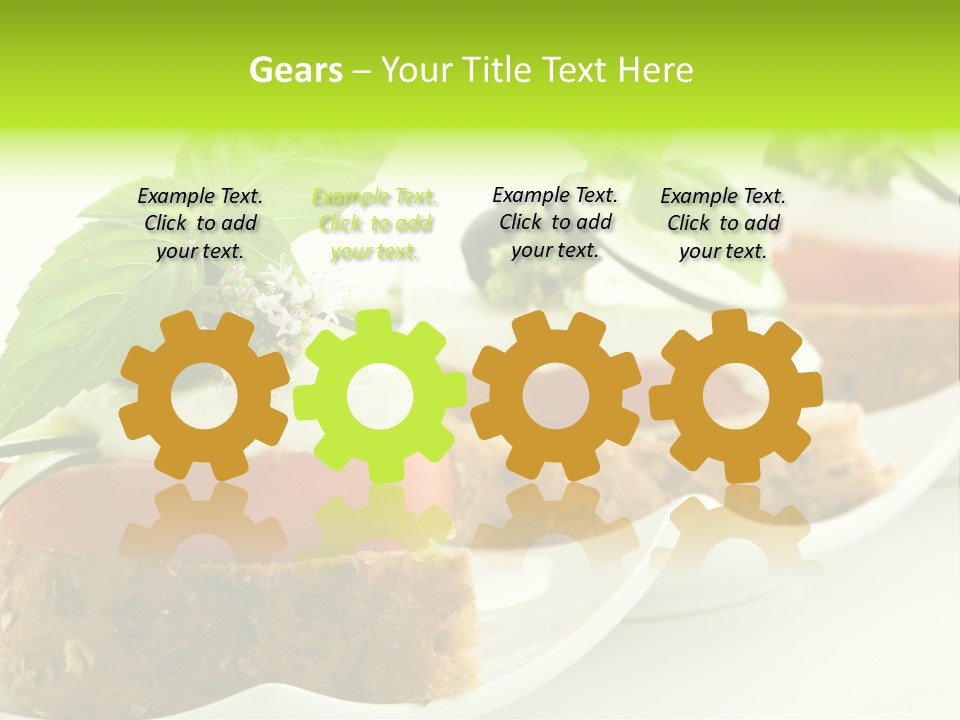 Fast Food Canap Appetizers PowerPoint Template
