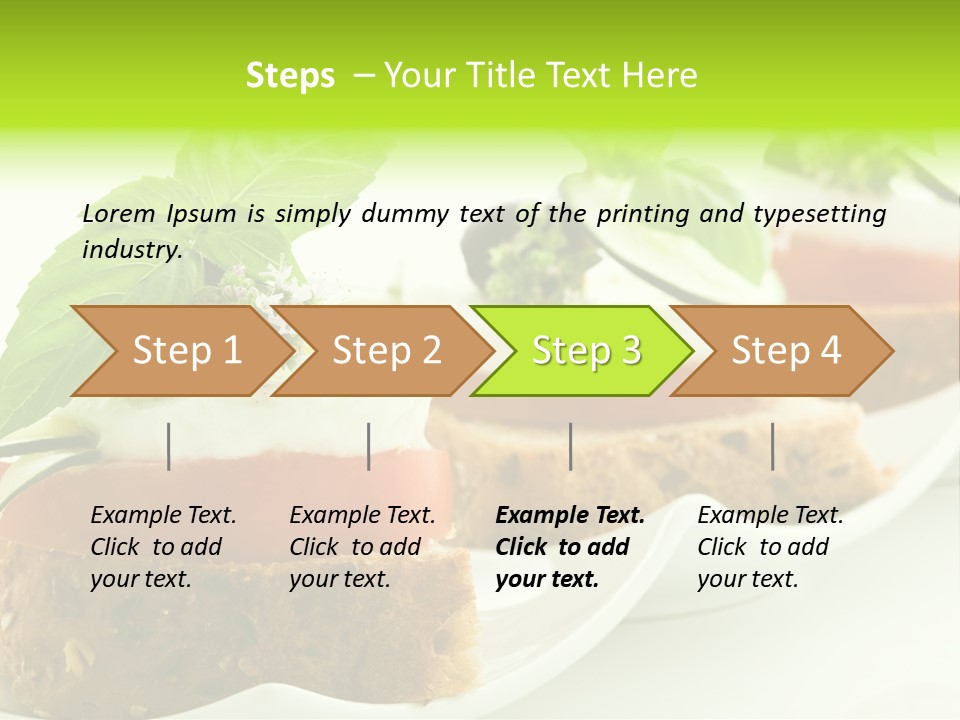 Fast Food Canap Appetizers PowerPoint Template
