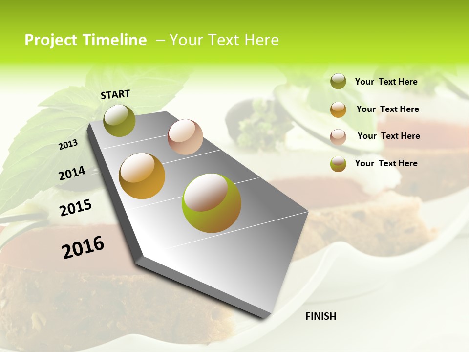 Fast Food Canap Appetizers PowerPoint Template