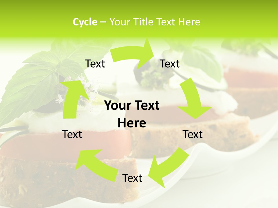 Fast Food Canap Appetizers PowerPoint Template