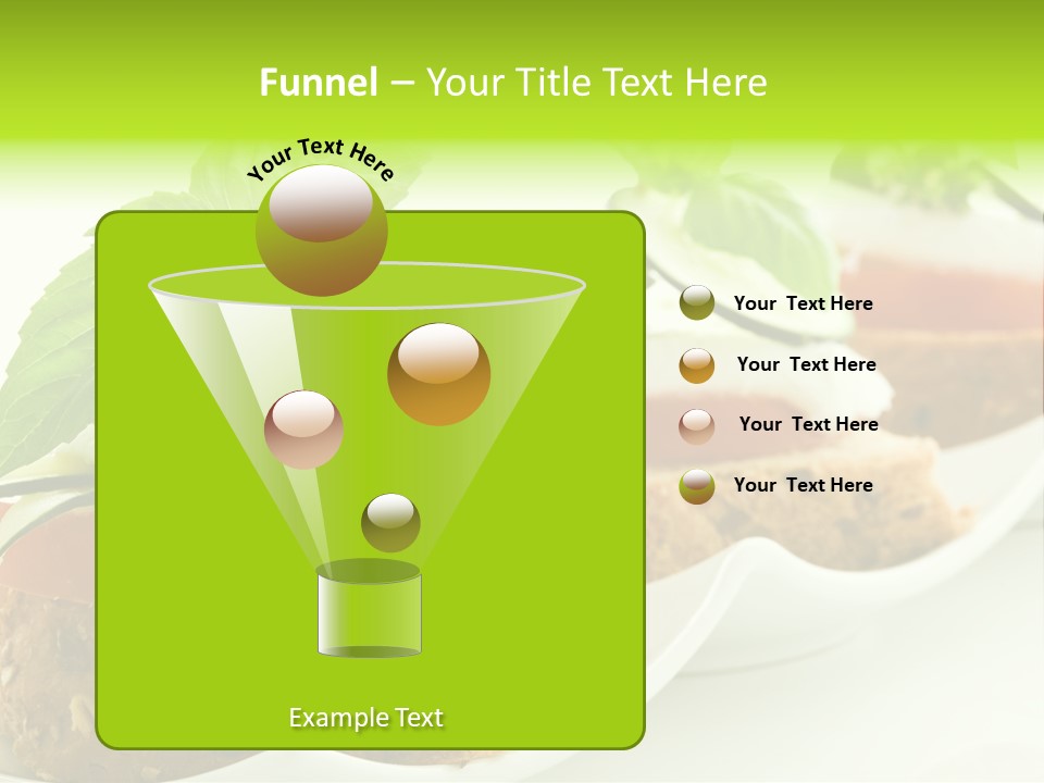 Fast Food Canap Appetizers PowerPoint Template