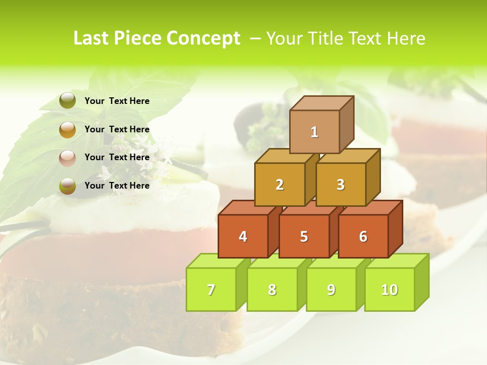 Fast Food Canap Appetizers PowerPoint Template
