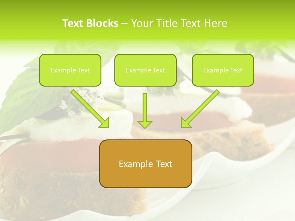 Fast Food Canap Appetizers PowerPoint Template