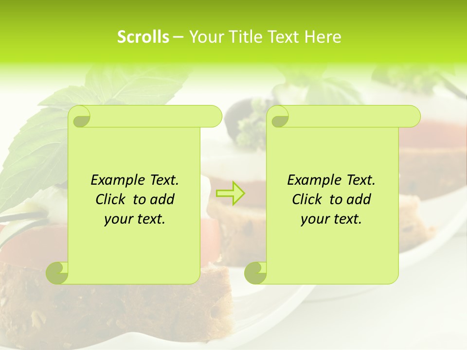 Fast Food Canap Appetizers PowerPoint Template