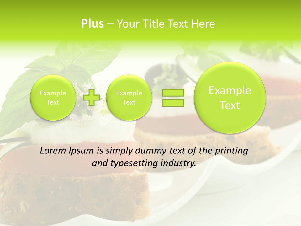 Fast Food Canap Appetizers PowerPoint Template