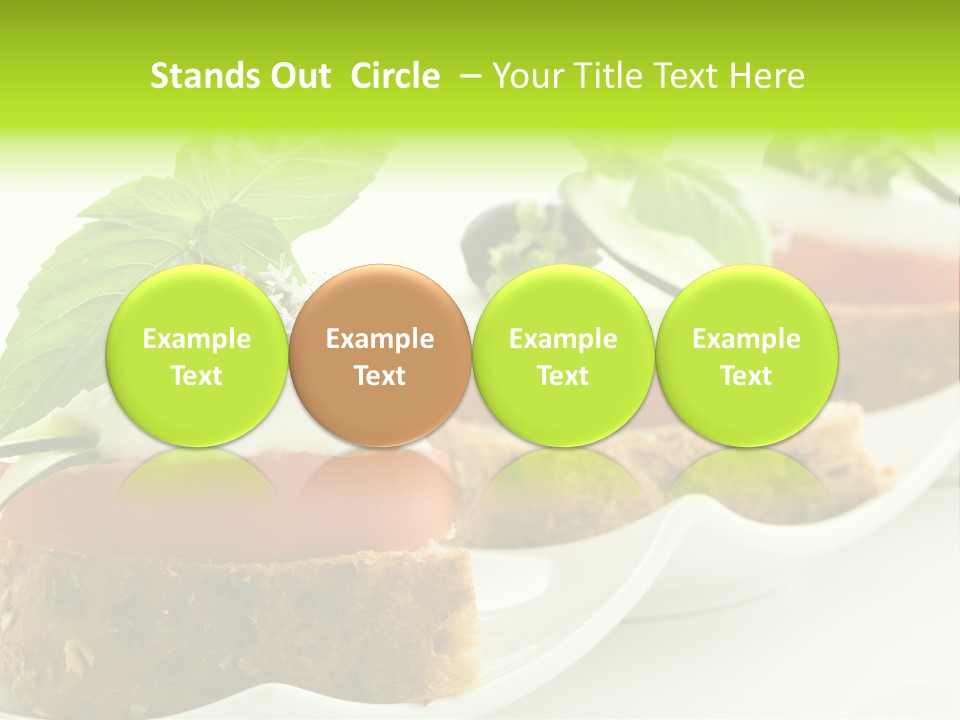 Fast Food Canap Appetizers PowerPoint Template