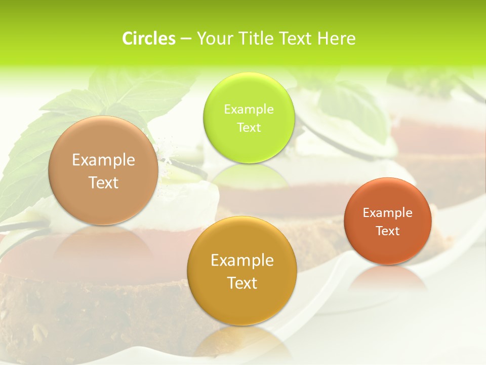 Fast Food Canap Appetizers PowerPoint Template